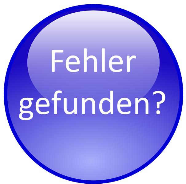 Fehler gefunden